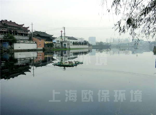 溫州上莊河道治理——強力造流曝氣機與生態浮島的結合