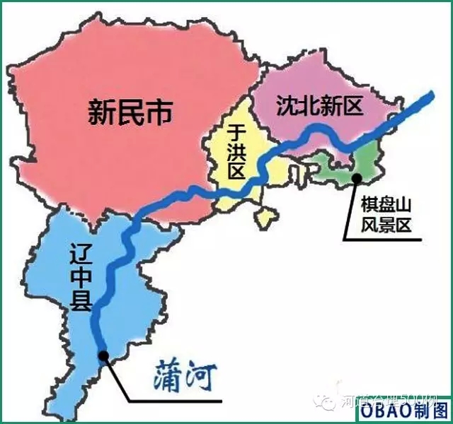 沈陽蒲河地理位置